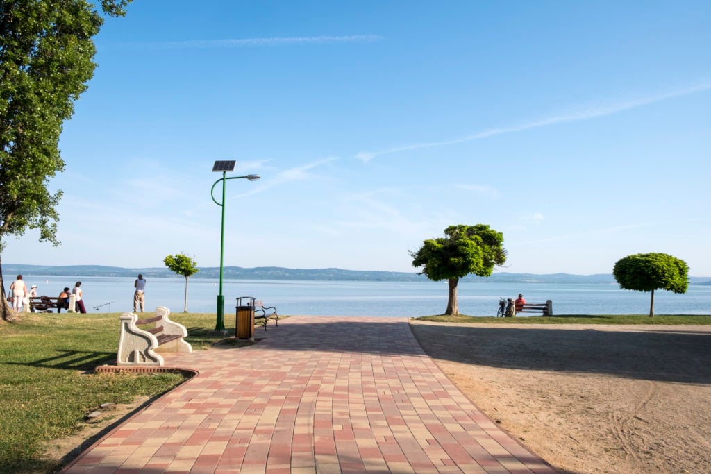 Hungary. Balatonszarszo. Balaton lake
