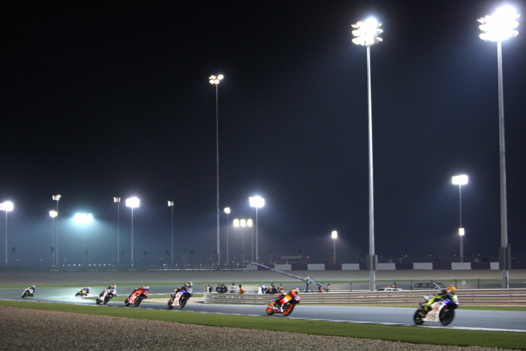 A general view of the MotoGP event held