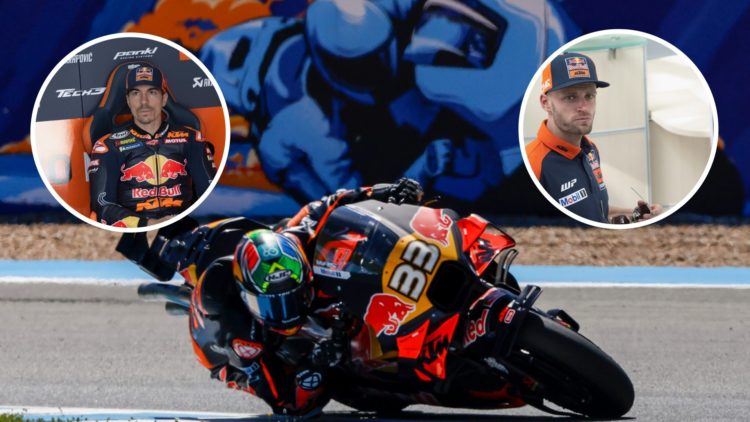 Maverick Vinales and Brad Binder at the 2025 Spanish Grand Prix in Jerez