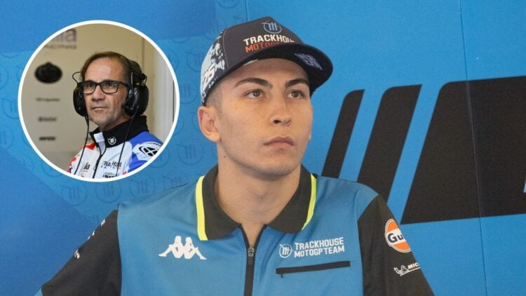 Davide Brivio and Raul Fernandez of MotoGP's Trackhouse Racing