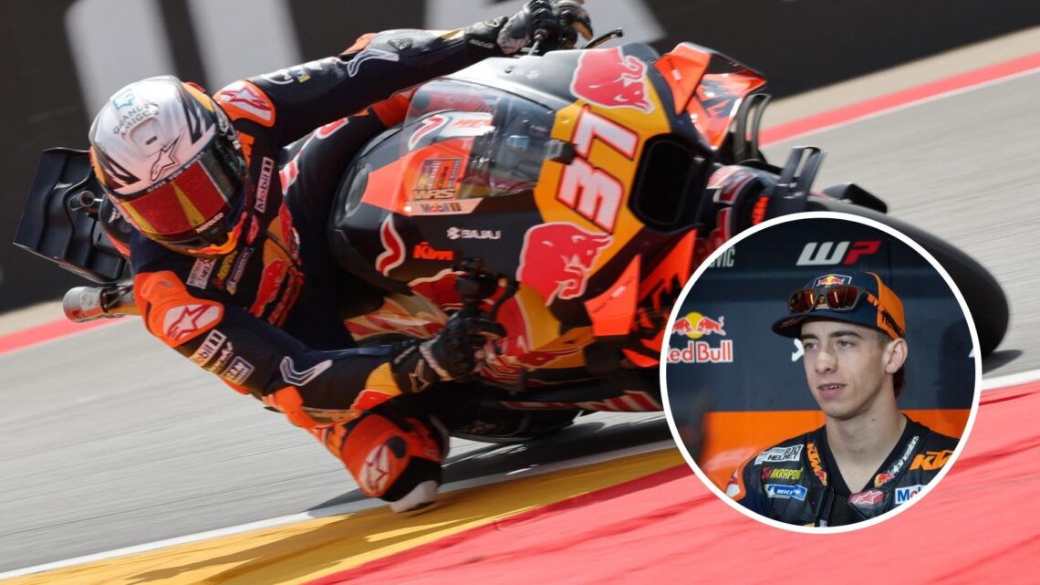Pedro Acosta of KTM at the 2025 Grand Prix of Aragon