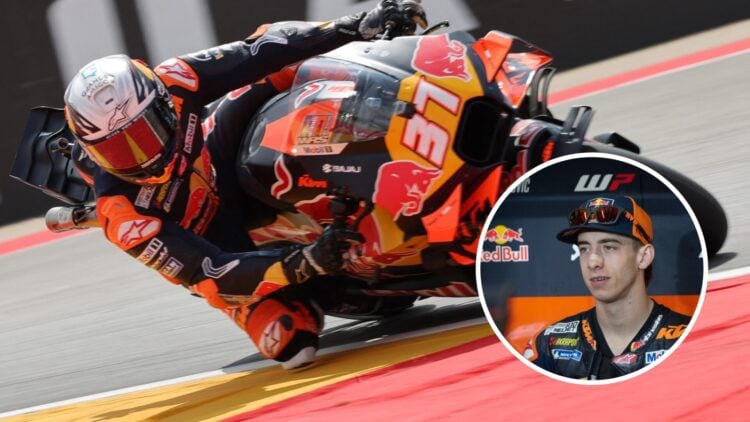 Pedro Acosta of KTM at the 2025 Grand Prix of Aragon