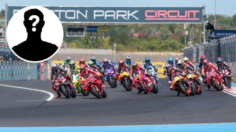 MotoGP riders at the start of the 2025 Hungarian Grand Prix at Balaton Park