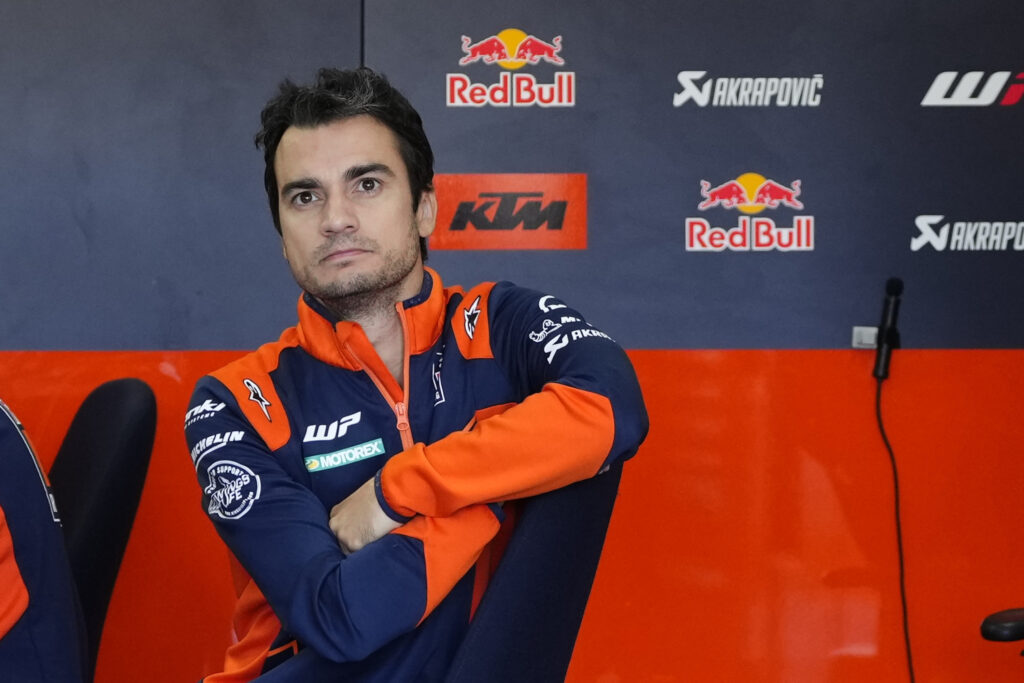Dani Pedrosa of KTM at the 2023 Valencian MotoGP Test