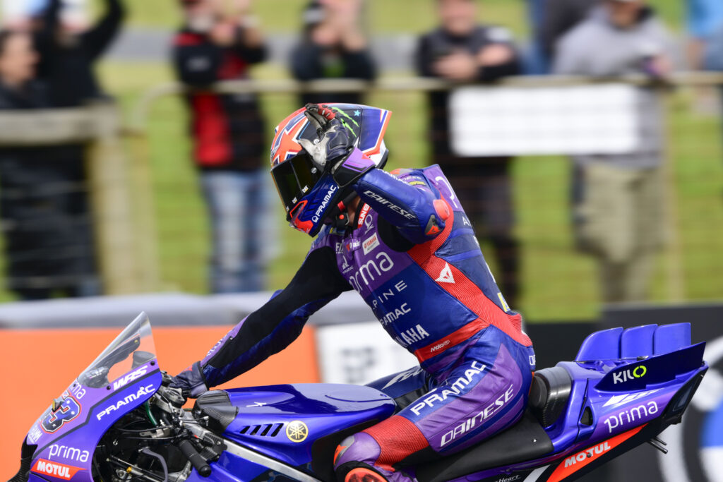 Jack Miller rides the Pramac MotoGP bike at the Australian Grand Prix