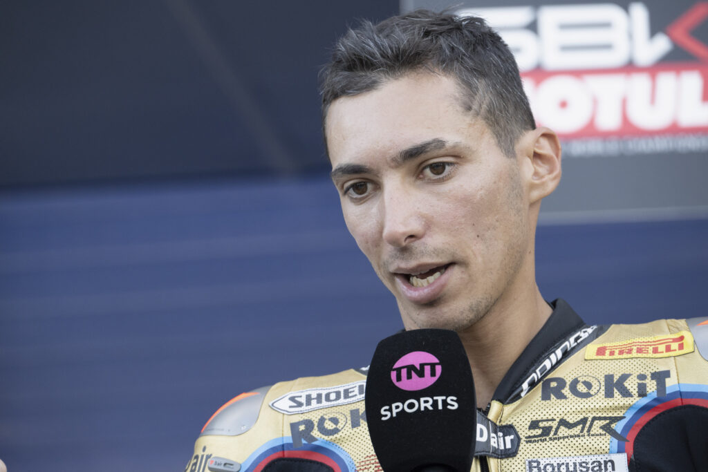 Toprak Razgatlioglu of BMW Motorrad at the World Superbike Championship Spanish round