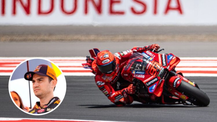 Ducati's Marc Marquez on track during qualifying at Mandalika for the 2025 MotoGP Indonesian Grand Prix