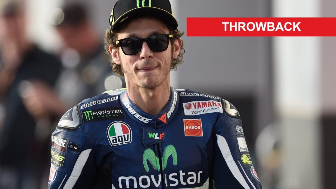 Valentino Rossi of Yamaha at the 2014 Qatar Grand Prix