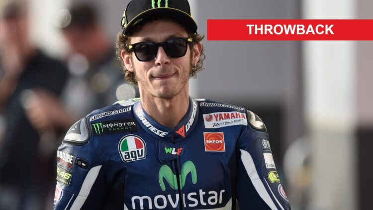 Valentino Rossi of Yamaha at the 2014 Qatar Grand Prix