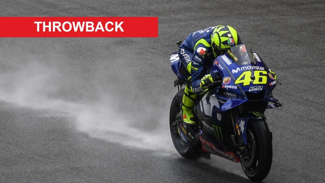Valentino Rossi of Yamaha at the 2018 Malaysian Grand Prix