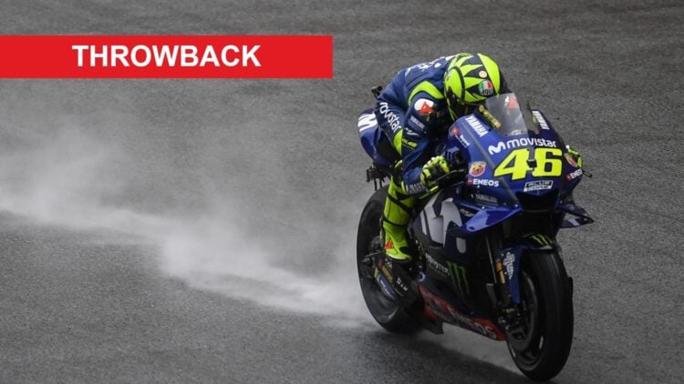 Valentino Rossi of Yamaha at the 2018 Malaysian Grand Prix