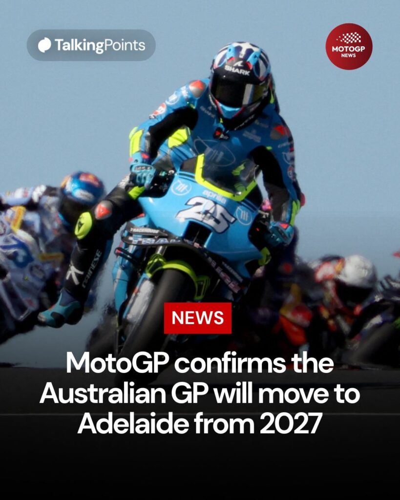 Trackhouse Aprilia rider Raul Fernandez leads the 2025 MotoGP Australian Grand Prix at Phillip Island