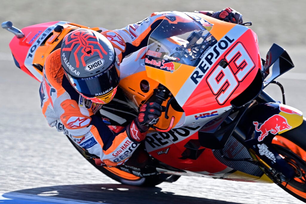 Honda rider Marc Marquez at the Andalusian Grand Prix.