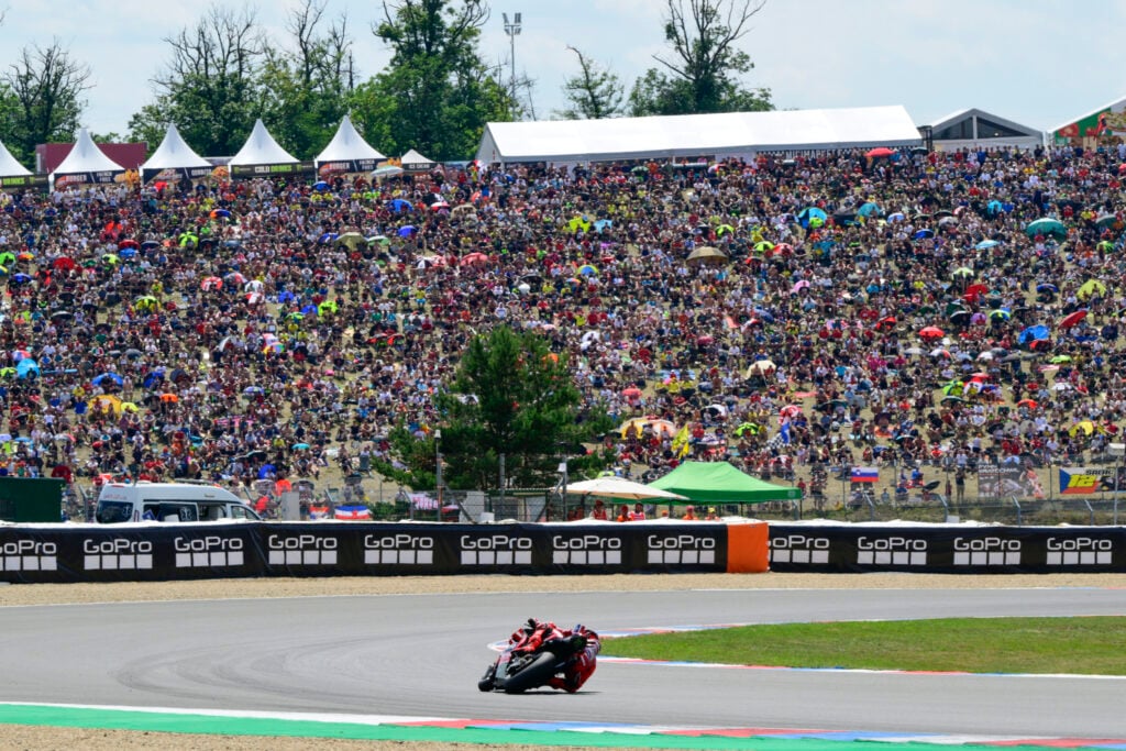Ducati rider Marc Marquez is on course to win the 2025 MotoGP Czech Grand Prix in Brno.