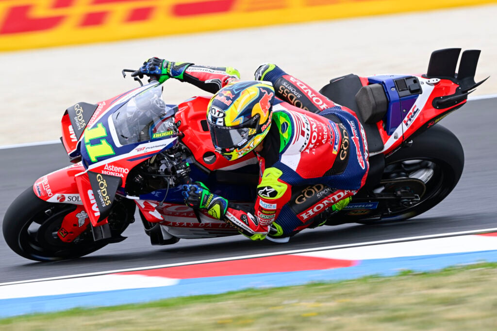 LCR Honda rider Diogo Moreira on track during practice for the 2026 MotoGP Hungarian Grand Prix
