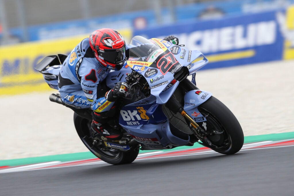 Gresini rider Iker Lecuona at the 2026 Hungarian Grand Prix