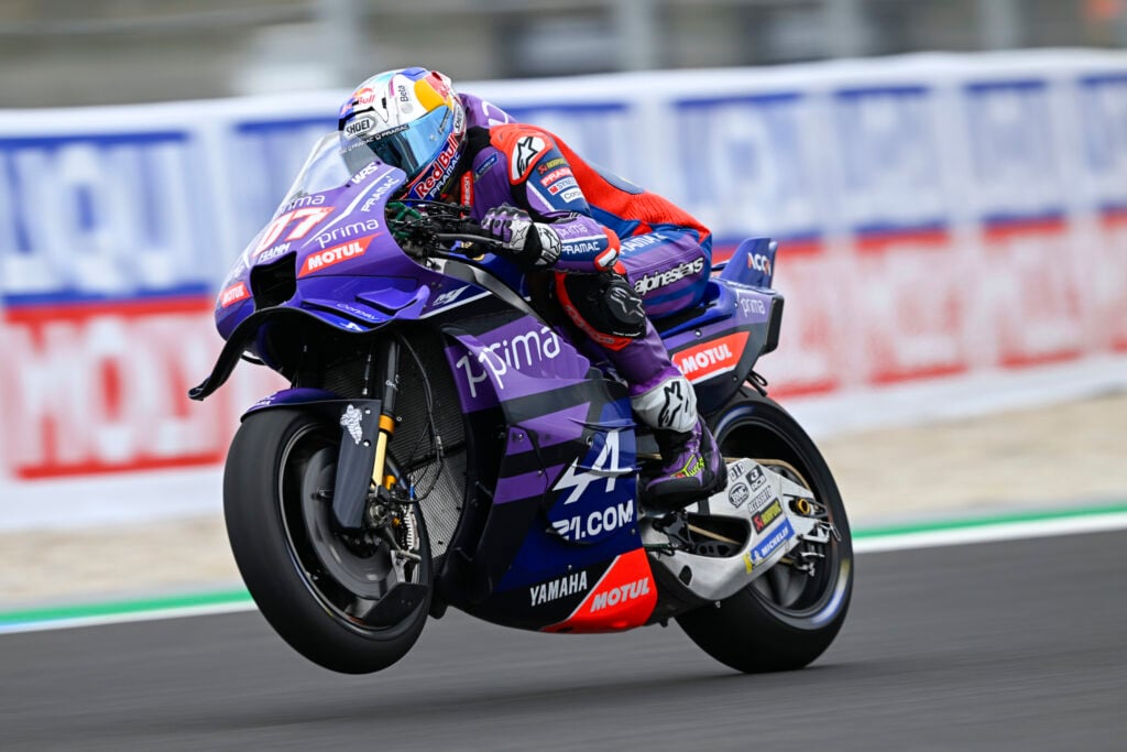 Torak Razgatlioglu riding Pramac at the Hungarian Grand Prix.