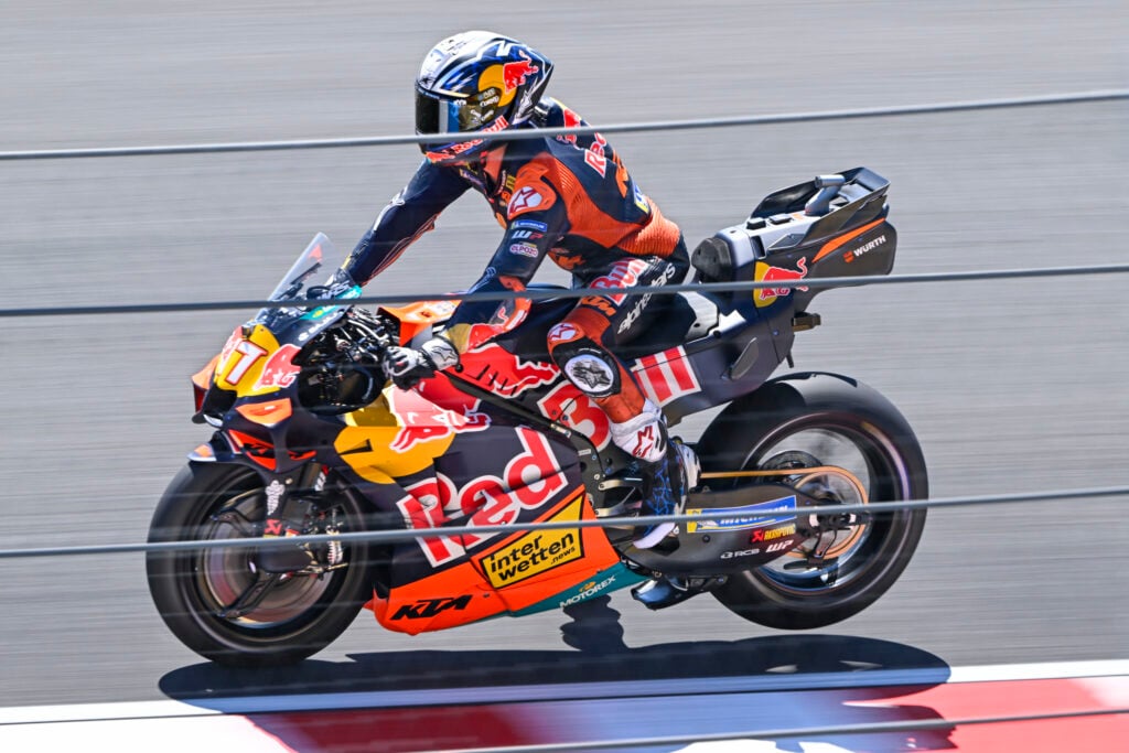 KTM rider Pedro Acosta during the Hungarian Grand Prix race.