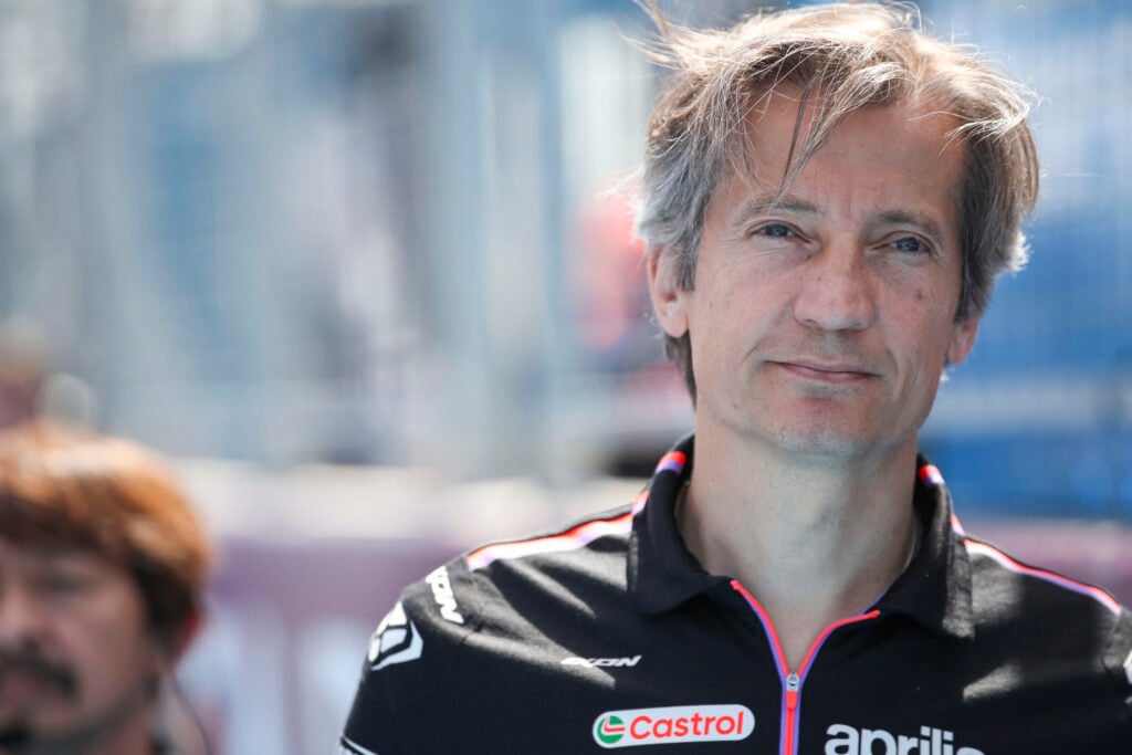 Aprilia CEO Massimo Rivola in the paddock for the 2026 Hungarian Grand Prix