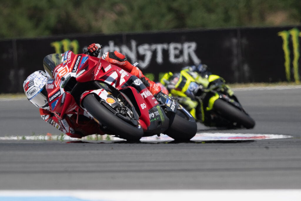 Ducati rider Marc Marquez is on course to win the 2026 MotoGP Czech Grand Prix.