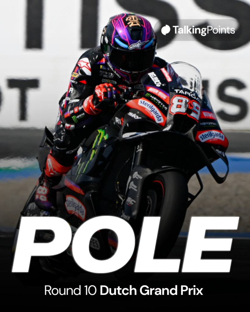 Aprilia rider George Martin in practice at the 2026 MotoGP Dutch Grand Prix