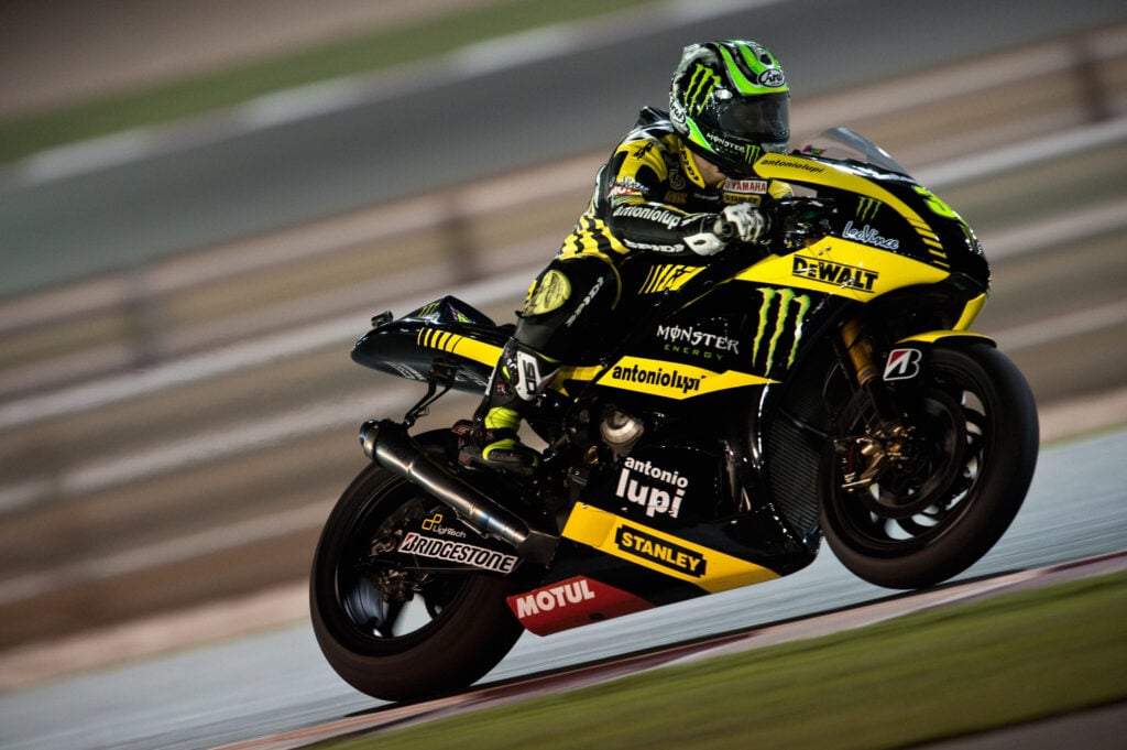 Cal Crutchlow on track at Lusail ahead of his MotoGP debut in the 2011 Qatar Grand Prix